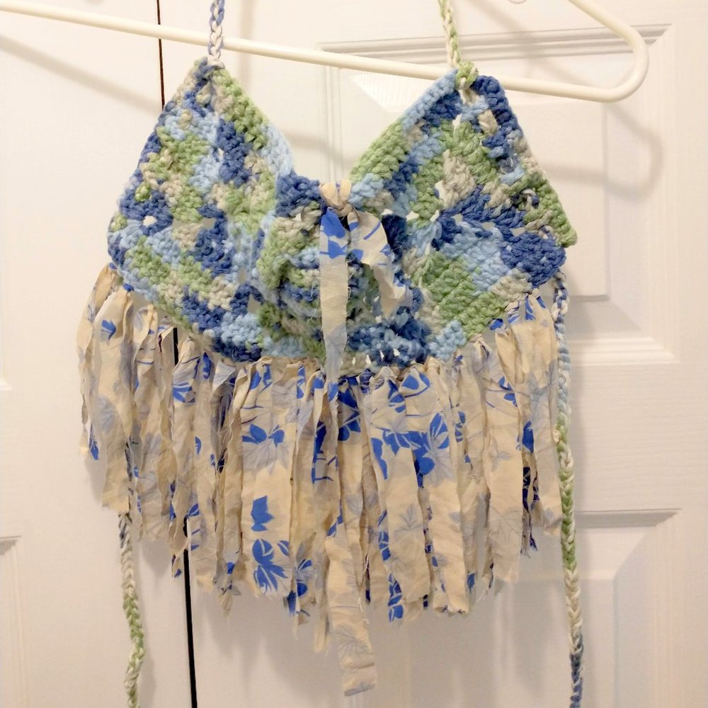 Handmade Crocheted Festival Top
